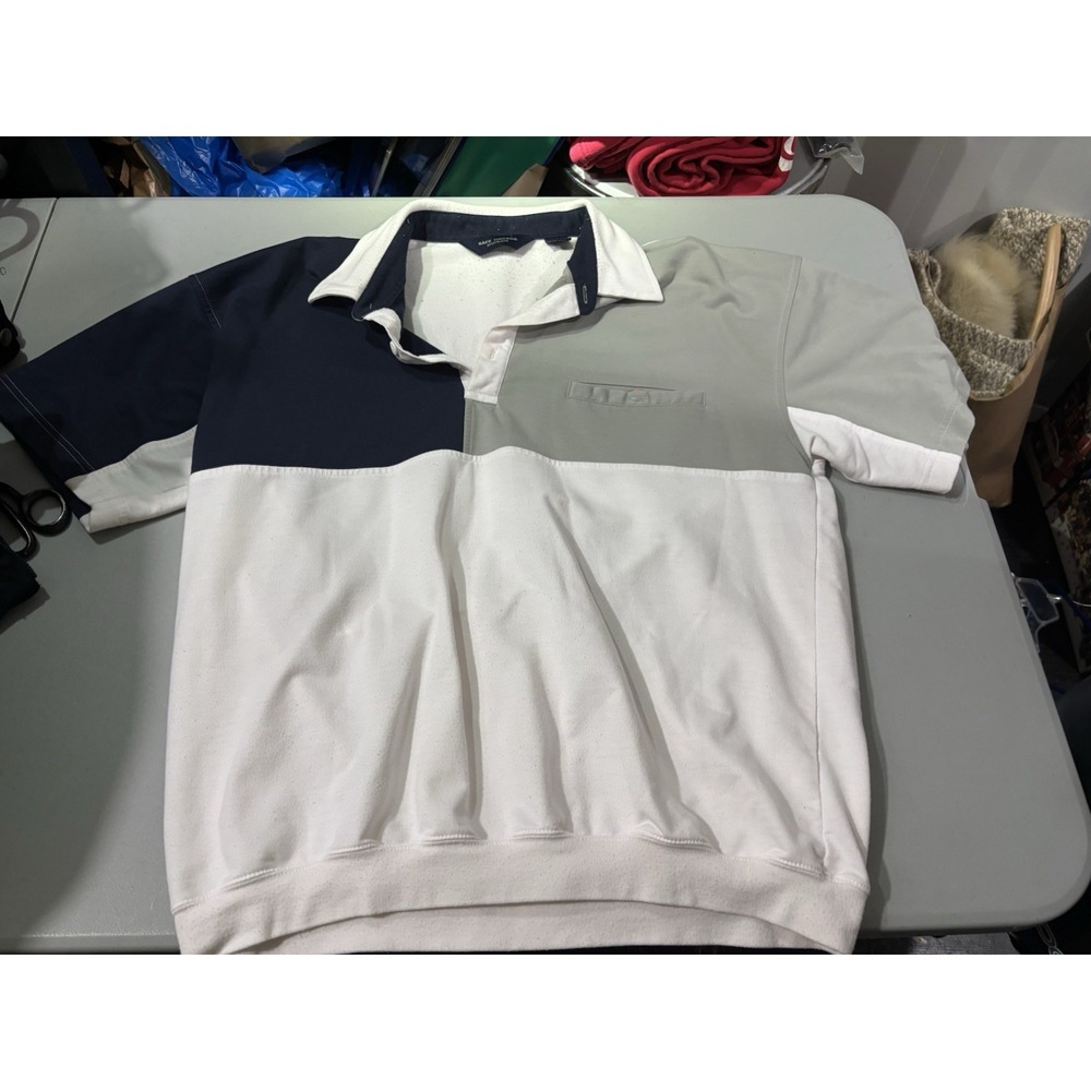Safe Harbor Vintage Short Sleeve‎ Polo T-shirt Size XXL Color block